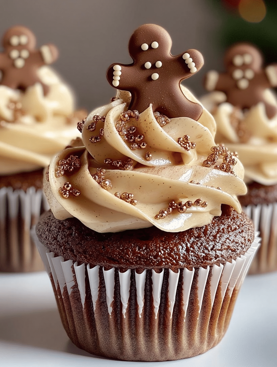 Gingerbread Latte Cupcakes