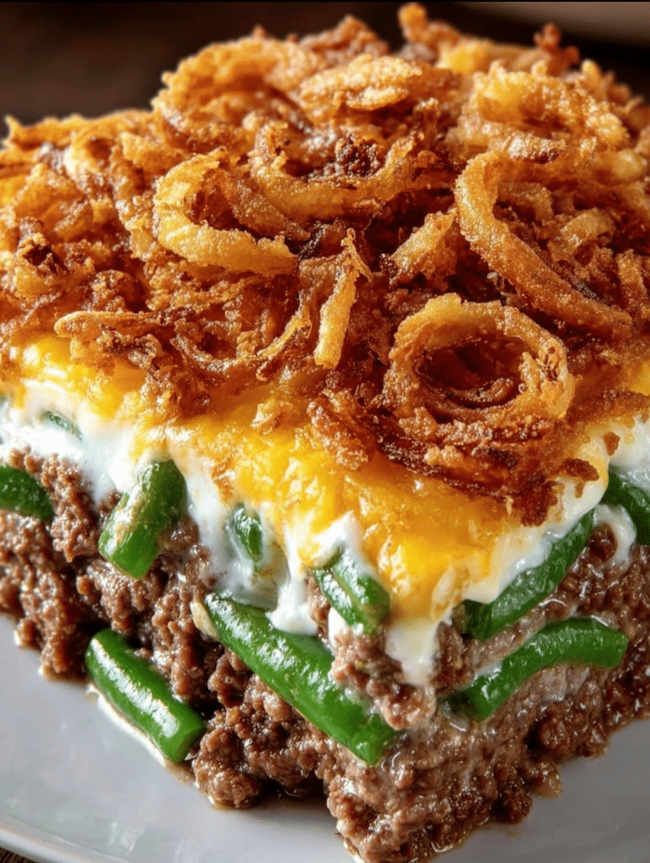 Hamburger Green Bean Casserole