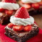 Santa Hat Brownies